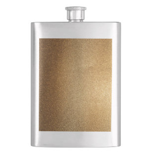 Gold Glitter Hip Flask