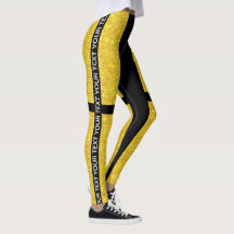 Gold Glitter Leggings