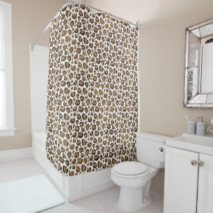Gold Glitter Leopard Print