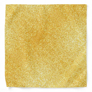 Gold Glitter Look Elegant Template Bandana