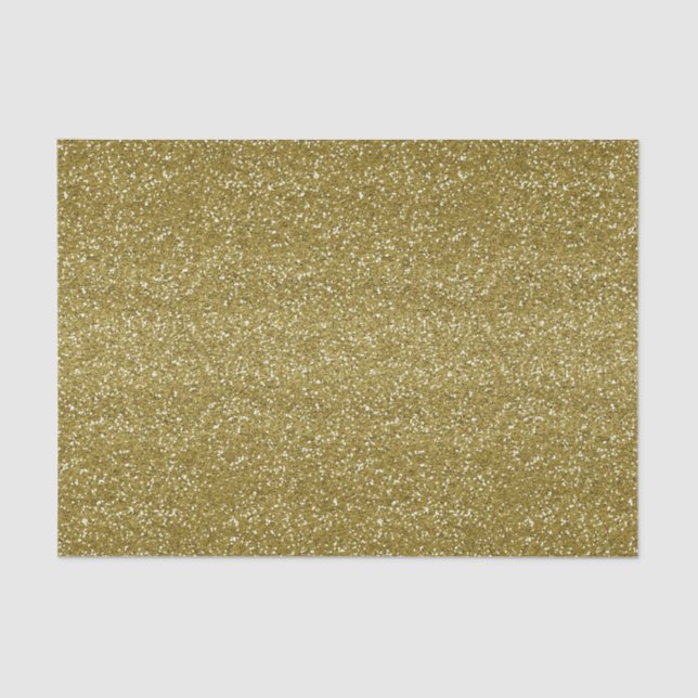 GOLD GLITTER LOOK MARDI GRAS TISSUE PAPER (Front)