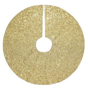 Gold glitter, luxurious, sparkling background. brushed polyester tree skirt