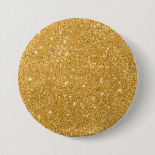 Gold Glitter luxury 3 Inch Round Button