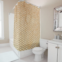 Gold Glitter Marble Mermaid Scales Pattern