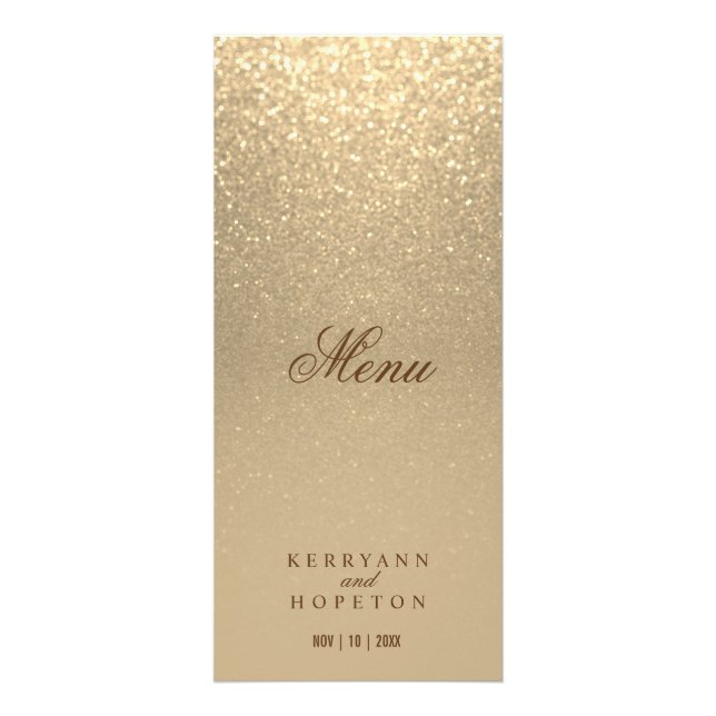 Gold Glitter - Menu (Front)