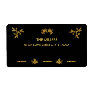 Gold Glitter Merry Christmas, Santa Claus