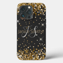 Gold Glitter Monogram