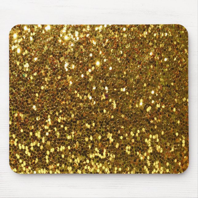 Gold Glitter Mouse Pad (Front)