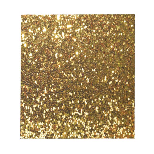 Gold Glitter Notepad (Front)