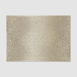 Gold Glitter on Ombre Gold Background Tissue Paper