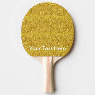 Gold glitter paddle with personalized custom text