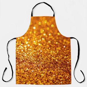 Gold Glitter Pattern Apron