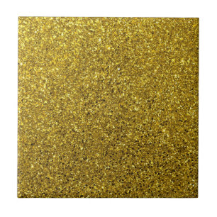 Gold Glitter Pattern Tile