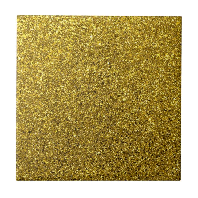 Gold Glitter Pattern Tile (Front)