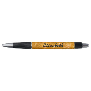 Gold Glitter Personalized Pen