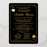 Gold Glitter Playing Card | Las Vegas Quinceañera<br><div class="desc">Quinceañera invitations are the perfect prelude to a memorable day. There are those milestone birthdays in life that deserve some extra special attention. In the Hispanic tradition, a young girl’s coming of age is celebrated on her 15th birthday – her Quinceañera. Her Quinceañera is more than just a fifteenth birthday....</div>