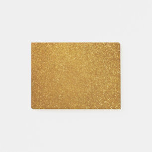 Gold glitter post-it notes