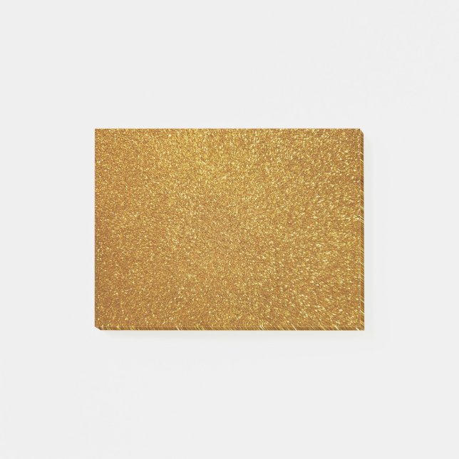 Gold glitter post-it notes (Front)
