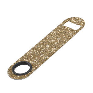 Gold Glitter Printed Speed Bottle Opener
