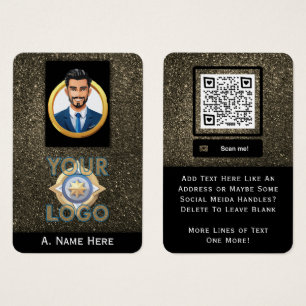 Gold Glitter Private Security IT Professional