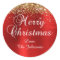 Gold Glitter Red Foil Merry Christmas