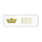 Gold Glitter Royal Crown Princess Address Labels