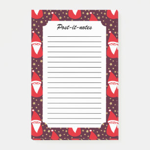 Gold Glitter Santa Starry Night Post-it Notes