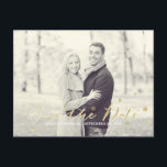 Gold Glitter Save the Date Announcement Postcard<br><div class="desc">.</div>