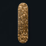 Gold Glitter Skateboard<br><div class="desc">Create your own custom skateboard with your own images and text.</div>