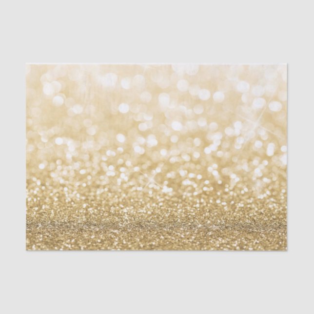 Gold Glitter Sparkking Tissue Paper (Front)