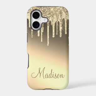 Gold Glitter Sparkle Bling Glam Chic Name
