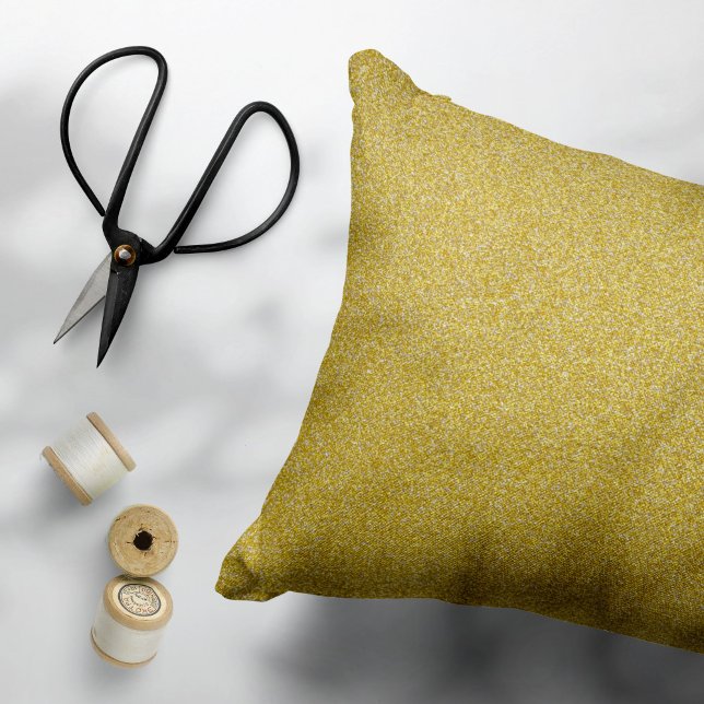 Gold Glitter, Sparkle, Glitter Background Accent Pillow (Creator Uploaded)