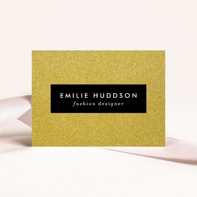 Gold Glitter, Sparkle, Glitter Background Business Card (Creator Uploaded)