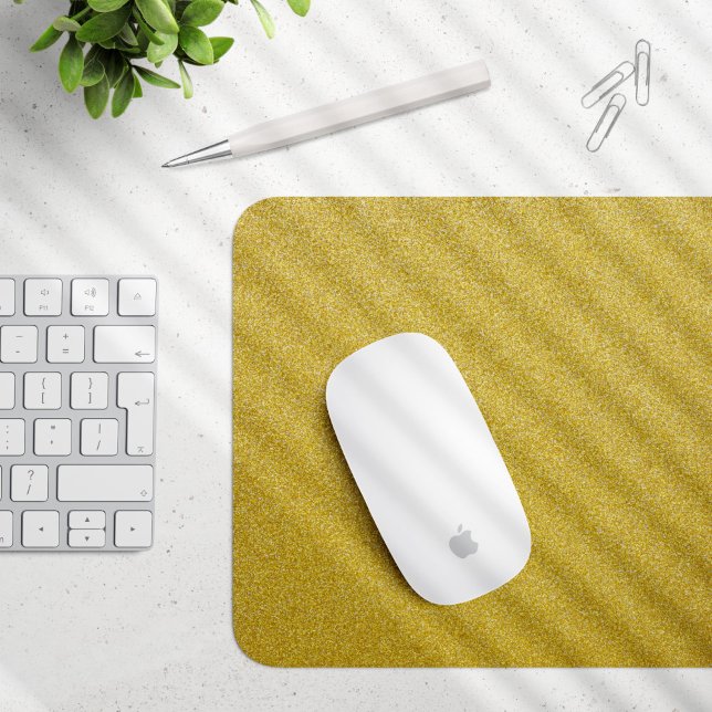 Gold Glitter, Sparkle, Glitter Background Mouse Pad (Creator Uploaded)