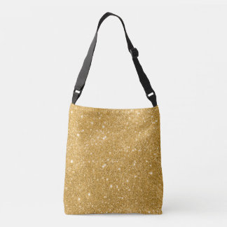 Gold Glitter Sparkles Crossbody Bag