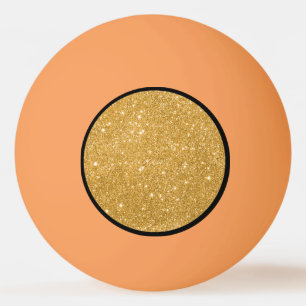 Gold Glitter Sparkles Ping Pong Ball