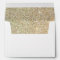 Gold Glitter Sparkles Pink Floral Wedding 5x7