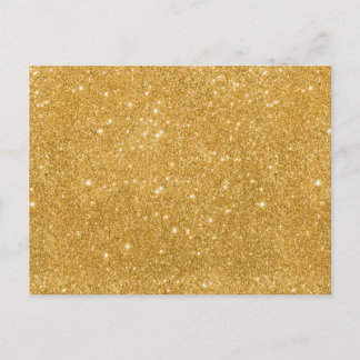 Gold Glitter Sparkles Postcard