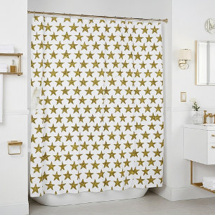 Gold glitter stars