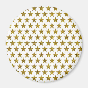 Gold glitter stars magnet