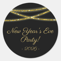 Gold Glitter Strings | New Year's Eve Party