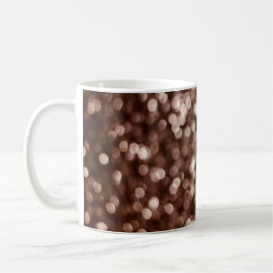 gold glitter texture background. Selective focus.S Coffee Mug