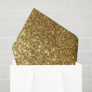 Gold glitter tissue paper