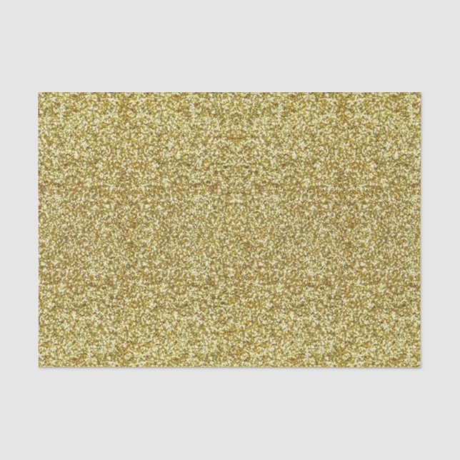 Gold Glitter Tissue Paper (Front)