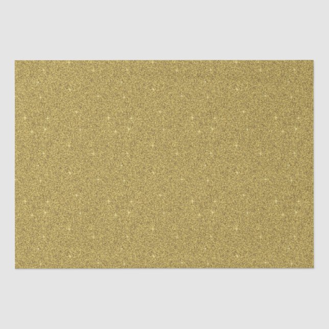 Gold Glitter Tissue Paper (Front)