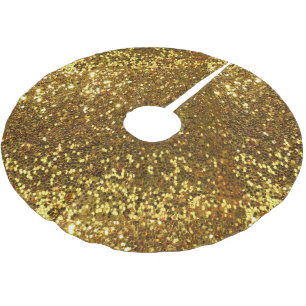 Gold Glitter Tree Skirt