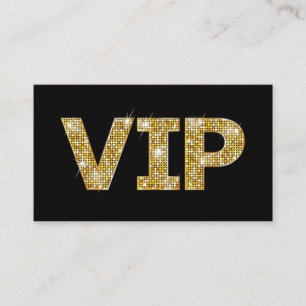 Gold Glitter VIP Business Consultant Card