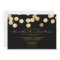 Gold Glitter Wedding Invitation
