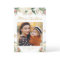 Gold Glitter Winter Floral Merry Christmas Photo