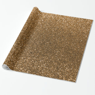 Gold glitter wrapping paper